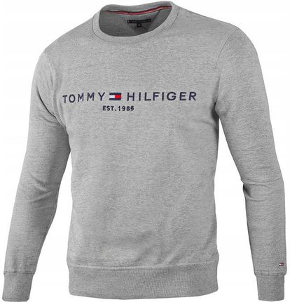 Bluza Męska Tommy Hilfiger Est 1985 Szara Bawełniana Duże Logo r.L