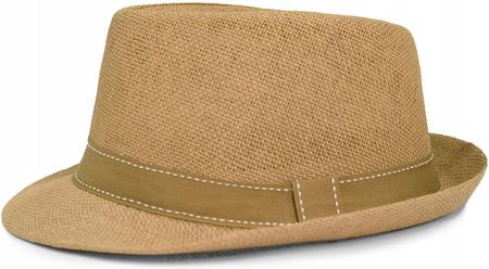 Letni kapelusz męski karmelowy Trilby 55 Pako Jeans