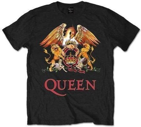 Queen Koszulka Classic Crest Black XL