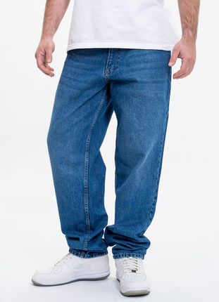 Szerokie Spodnie Jeansowe Męskie Baggy Denim Niebieskie Jigga Wear Icon XL