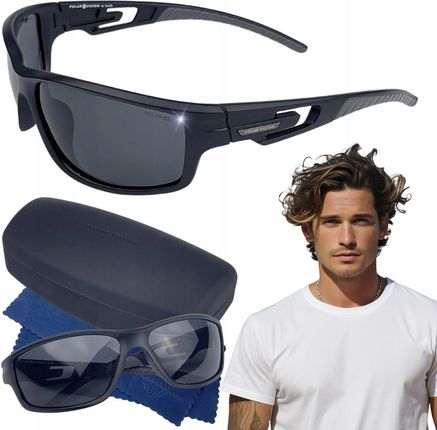 Okulary Przeciwsłoneczne Męskie Sportowe Polaryzacja Polar Vision Etui