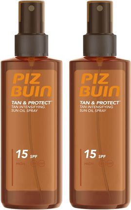 Piz Buin Tan & Protect Sun Oil Spray SPF15 x2szt