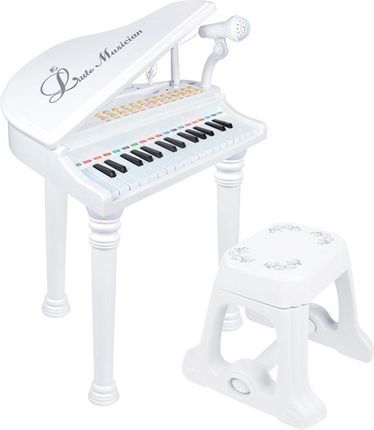 NN PIANINO KASIA WH keyboard klawisze organy fortepian z mikrofonem dla dzieci białe