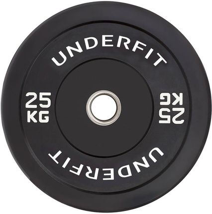 Obciążenie olimpijskie bumper Black UNDERFIT 25 kg