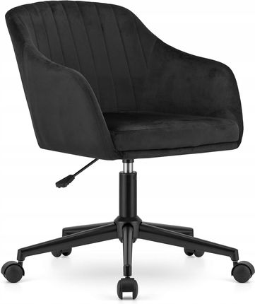 Fotel Loft Krzesło Loft Biurowe Czarne Tkanina Fotel Kubełkowy Obrotowe