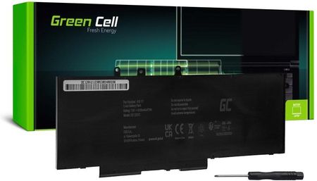 Green Cell 93FTF GJKNX 7,6V 6200mAh do Dell Latitude 5290 5490 5580 (AZGCENBDE128V20)