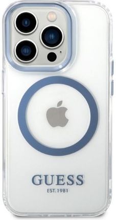Guess Metal Blue Magsafe Etui Iphone 14 Pro Max