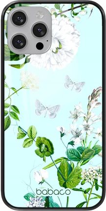 Babaco Etui Do Apple Iphone X/ Xs Kwiaty 030 Premium Glass Niebieski