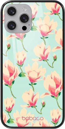 Babaco Etui Do Apple Iphone 7 Plus/ 8 Plus Kwiaty 016 Premium Glass Miętowy