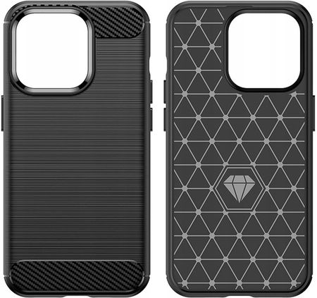 Forcell Carbon Case Etui Case Obudowa Pokrowiec Futerał Do Iphone 14 Pro Max Czarny - zdjęcie 4