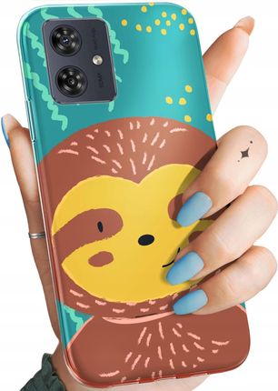 Hello Case Etui Do Motorola Moto G54 5G Leniwiec Śmieszne Wewnętrzne Zwierzę