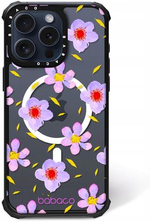Babaco Etui Do Apple Iphone 15 Pro Max Kwiaty 022 Magsafe Przeźroczysty