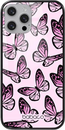 Babaco Etui Do Apple Iphone 11 Pro Motyle 002 Premium Glass Różowy