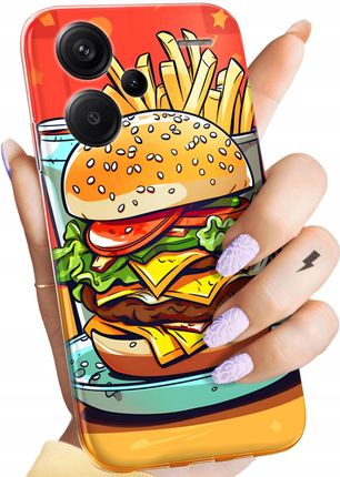 Hello Case Etui Do Xiaomi Redmi Note 13 Pro Plus 5G Hamburger Burgery Fast-Food
