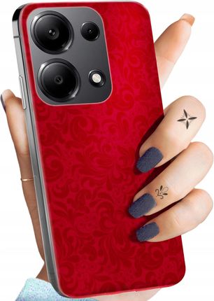 Hello Case Etui Do Xiaomi Redmi Note 13 Pro 4G Poco M6 Pro 4G Czerwone Serca