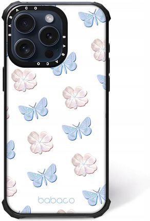 Babaco Etui Do Apple Iphone 15 Pro Max Kwiaty 043 Magsafe Biały