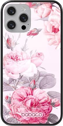 Babaco Etui Do Apple Iphone X/ Xs Kwiaty 050 Premium Glass Różowy