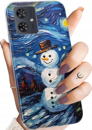 Hello Case Etui Do Motorola Moto G54 5G Bałwan Zima Śnieg Obudowa Pokrowiec Case