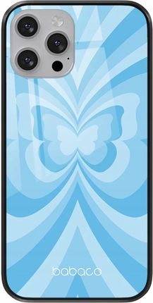 Babaco Etui Do Apple Iphone X/ Xs Motyle 001 Premium Glass Niebieski