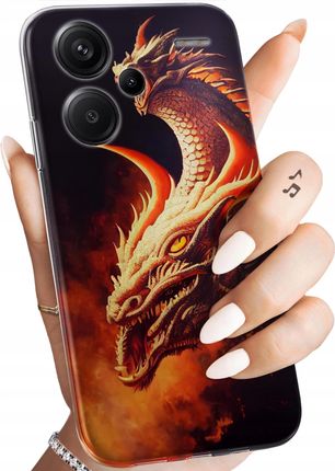 Hello Case Etui Do Xiaomi Redmi Note 13 Pro Plus 5G Smoki Dragon Taniec Smoków