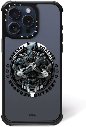 Ert Group Etui Do Apple Iphone 15 Plus Czarna Pantera 018 Marvel Magsafe Przeźroczyst