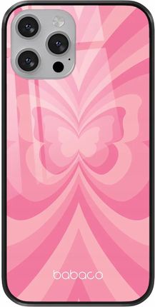 Babaco Etui Do Apple Iphone 6/6S Motyle 001 Premium Glass Różowy