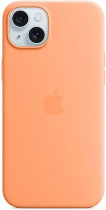 Apple Etui Silikonowe Z Magsafe Do Iphonea 15 Plus - Pomarańczowy Sorbet