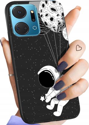 Hello Case Etui Matowe Do Huawei Honor X7A Kosmos Księżyc Gwiazdy Obudowa Case