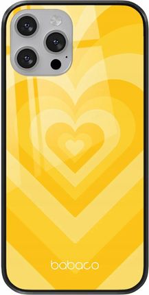 Babaco Etui Do Apple Iphone 12 Pro Max Serduszka 007 Premium Glass Żółty