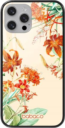 Babaco Etui Do Apple Iphone X/ Xs Kwiaty 057 Premium Glass Beżowy