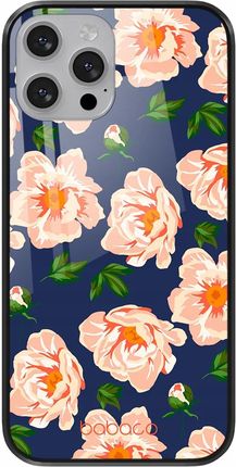 Babaco Etui Do Apple Iphone 6/6S Kwiaty 014 Premium Glass Granatowy