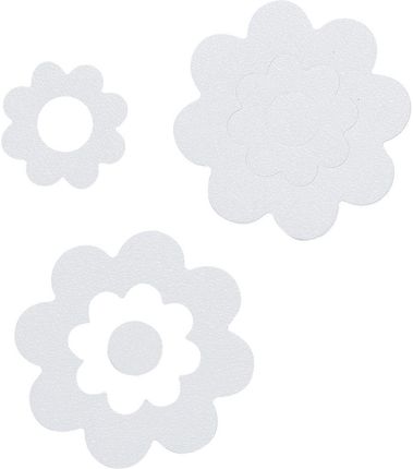 Sealskin samoprzylepne antypoślizgowe naklejki Bath Flower winyl (7 w zestawie) biały (311000210)