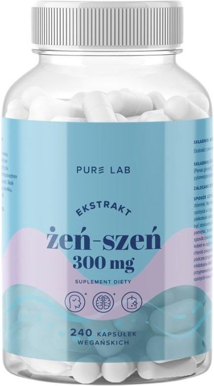 Pure Lab Ekstrakt Z Żeń Szenia 300mg 240kaps Opinie I Ceny Na Ceneopl 3636