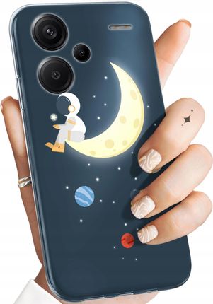 Hello Case Etui Do Xiaomi Redmi Note 13 Pro Plus 5G Księżyc Gwiazdy Kosmos Case