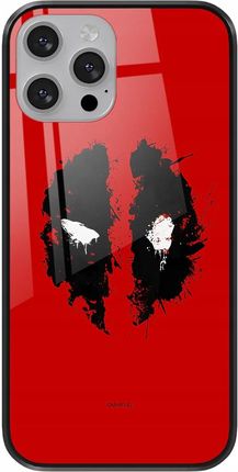 Etui do Apple Iphone Xs Max Deadpool 012 Marvel Premium Glass Czerwony