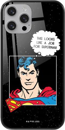 Etui do Apple Iphone 7 Plus/ 8 Plus Superman 037 DC Premium Glass Czarny
