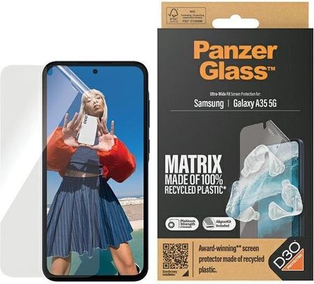 Panzerglass Matrix Ultra Wide Fit Sam A35 5G A356 Screen Protection 7361 With Easy Aligner