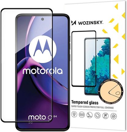 Wozinsky Szkło Hartowane Tempered Glass Full Glue Do Motorola Moto G84 Na Cały Ekran Z Ramką Czarny