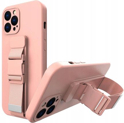 Hurtel Rope Case Etui Obudowa Pokrowiec Futerał Do Samsung Galaxy S21 5G Różowy