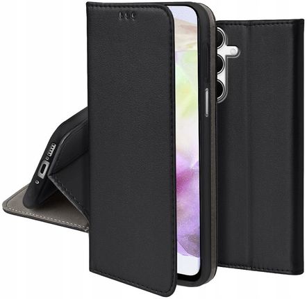 Case Etui Skórzane Do Samsung Galaxy A35 A35 5G Magnetyczne Book Portfel Szkło