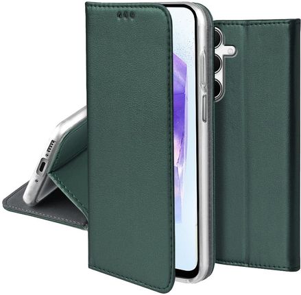 Case Etui Skórzane Do Samsung Galaxy A55 A55 5G Magnetyczne Book Portfel Szkło