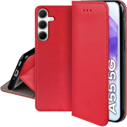 Case Etui Do Samsung Galaxy A55 A55 5G Magnet Portfel Szkło Szybka 9H