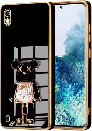 Etui Glamour Do Samsung A10 Bear Uchwyt Podstawka Miś Case Silikon Szkło
