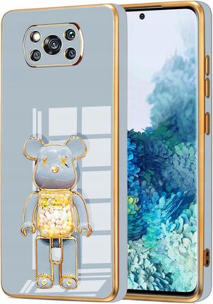Itel Etui Glamour Do Xiaomi Poco X3 X3 Pro Bear Uchwyt Miś Silikon Szkło