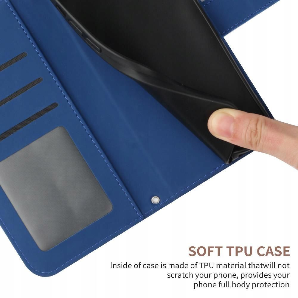 Custodia Flip Portafoglio In Tessuto Oxford E PU Per OPPO Reno 6 Pro+ 5G – Con Tasche E Supporto - 5