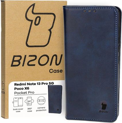 Bizon Etui Magnetyczne Do Xiaomi Redmi Note 13 Pro 5G Poco X6 Z Klapką