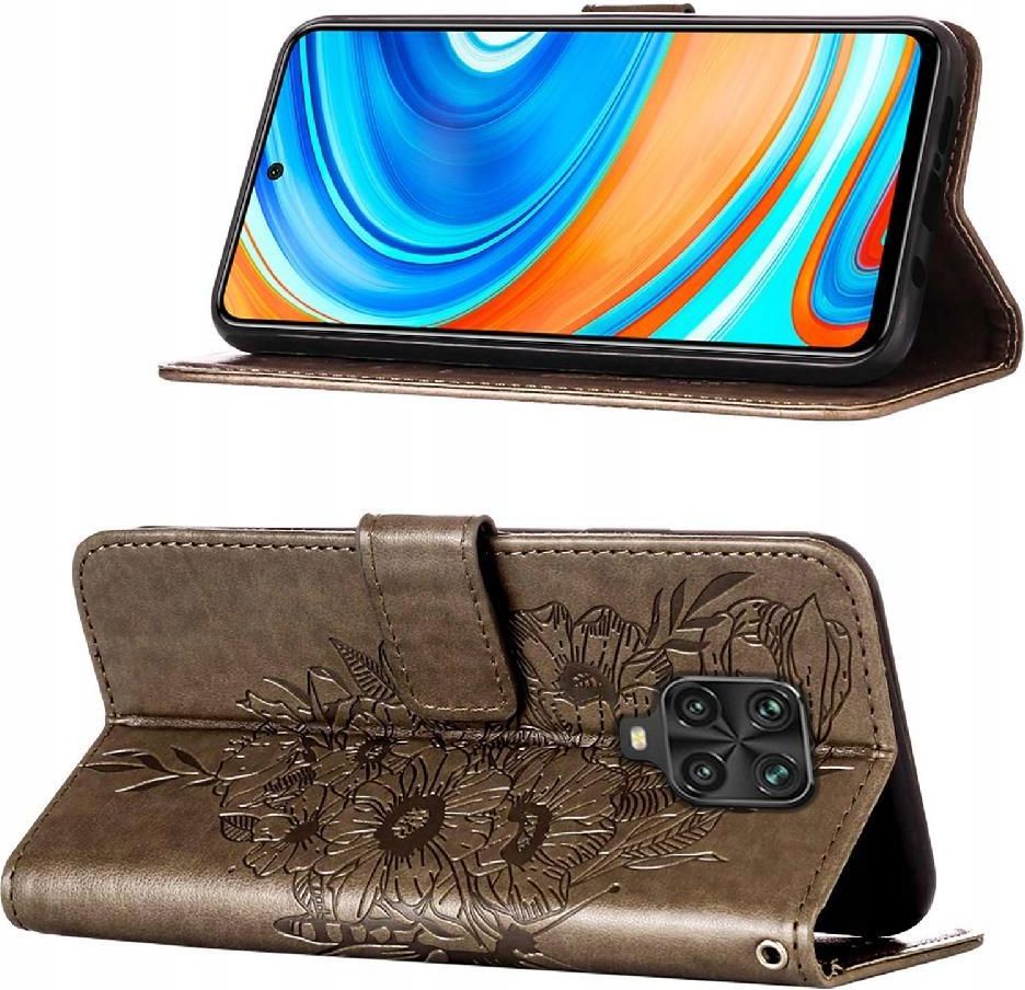 Custodia in pelle Xiaomi Redmi Note 9S/Note 9 Pro con supporto e slot