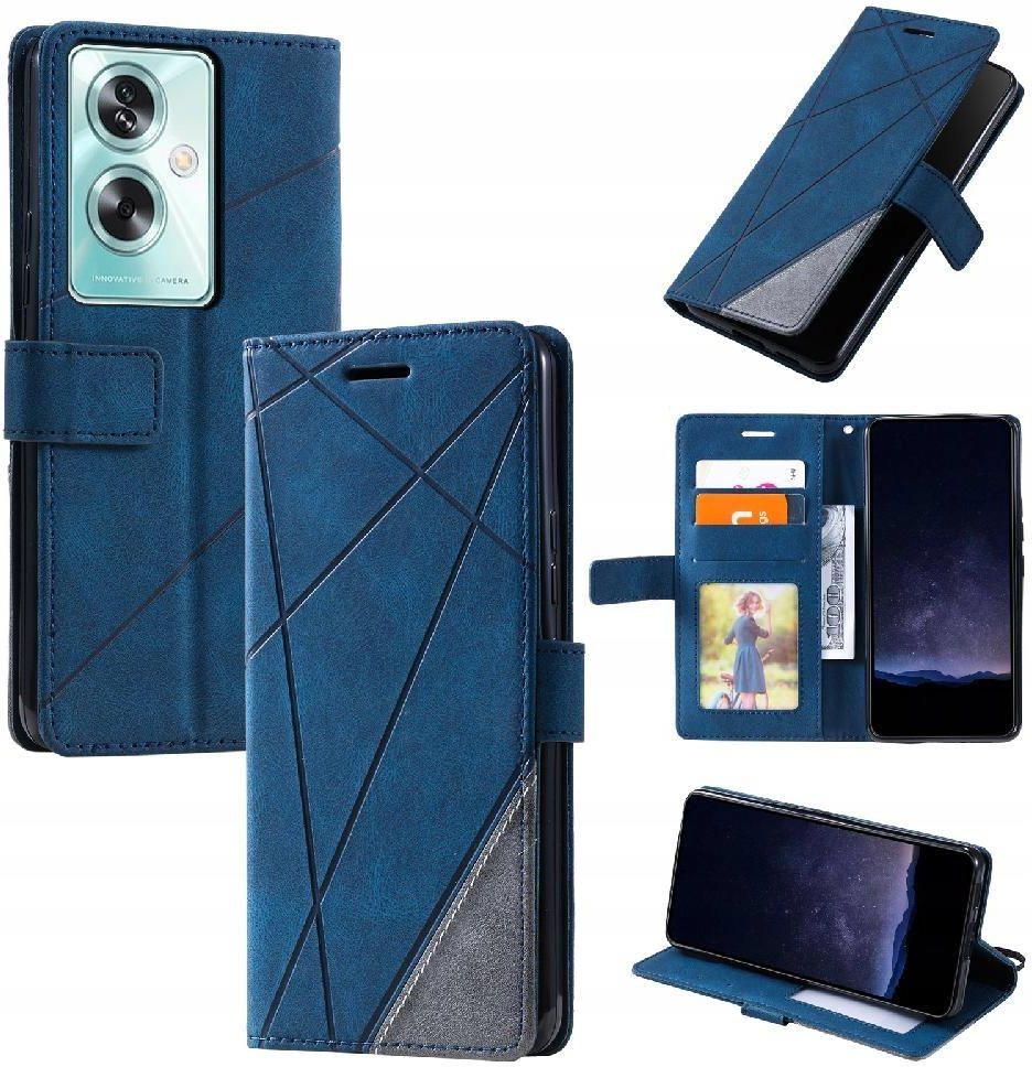 Custodia Libro Portafoglio In Pelle PU Per Oppo A79 5G – Antiurto Con Slot Carte E Supporto (Verde)