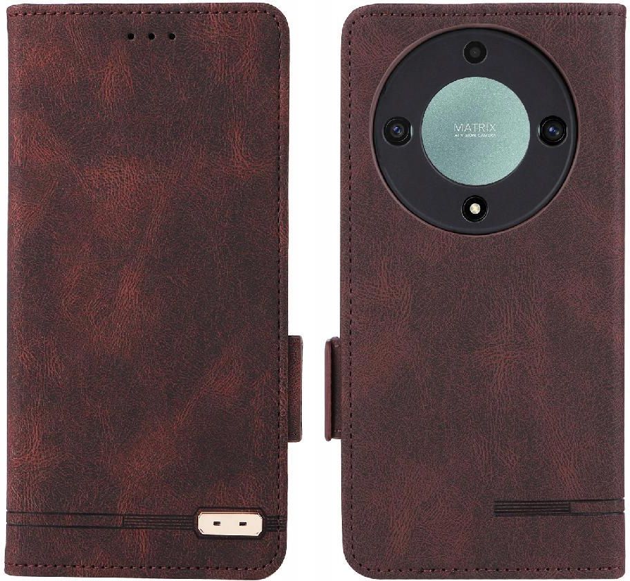 Dedux Portafoglio Custodia Cover per Honor Magic 5 Lite 5G (Magic5 Lite) / X9a, Cover Biglietti Visita Pelle Retro con Chiusura Magnetica Premium Pu Flip. Blu