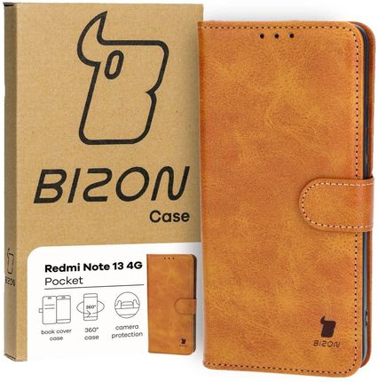 Bizon Etui Case Pocket Do Xiaomi Redmi Note 13 4G Brązowe